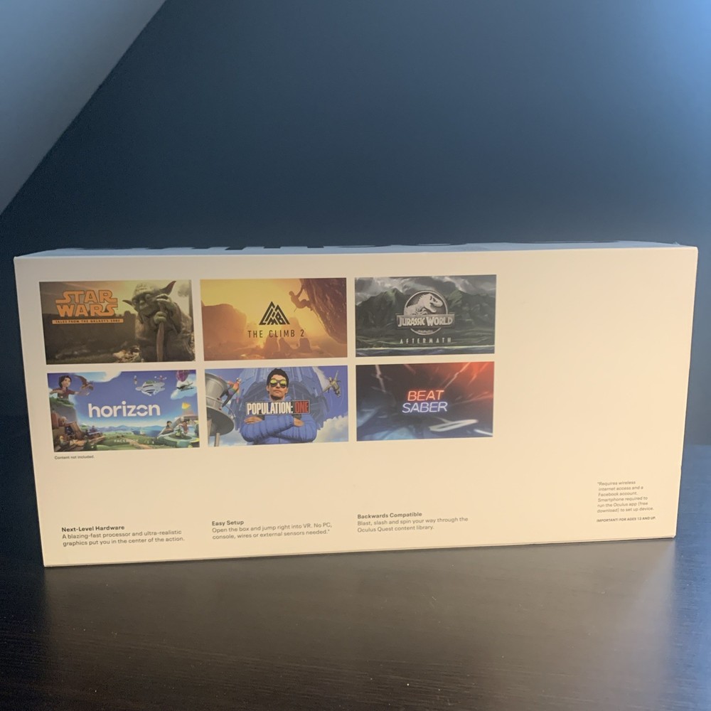 Oculus Meta Quest 2 128GB VR Headset White with Controllers