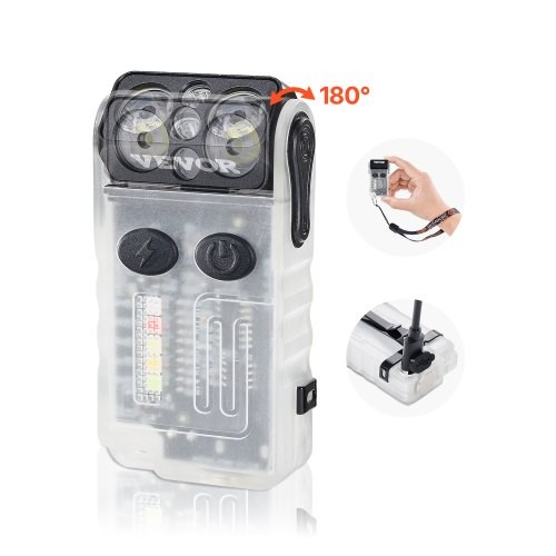 Rechargeable Keychain Flashlight, Mini LED Flashlight with 13 Lighting Modes...