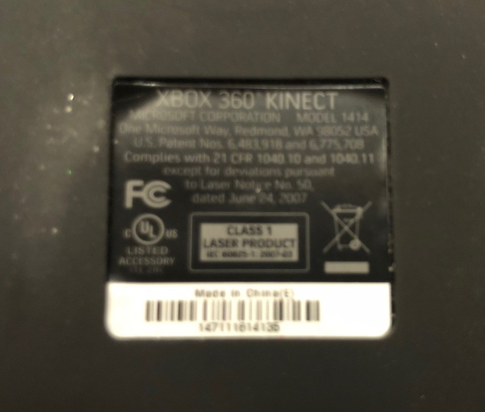 Genuine Microsoft XBOX 360 Kinect Sensor Bar Kinect. Model 1414