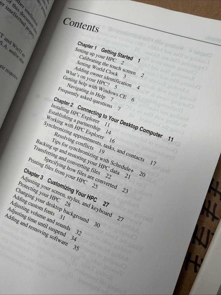 Microsoft Windows CE Handheld PC COA Disk Operating System Guide Manual Books