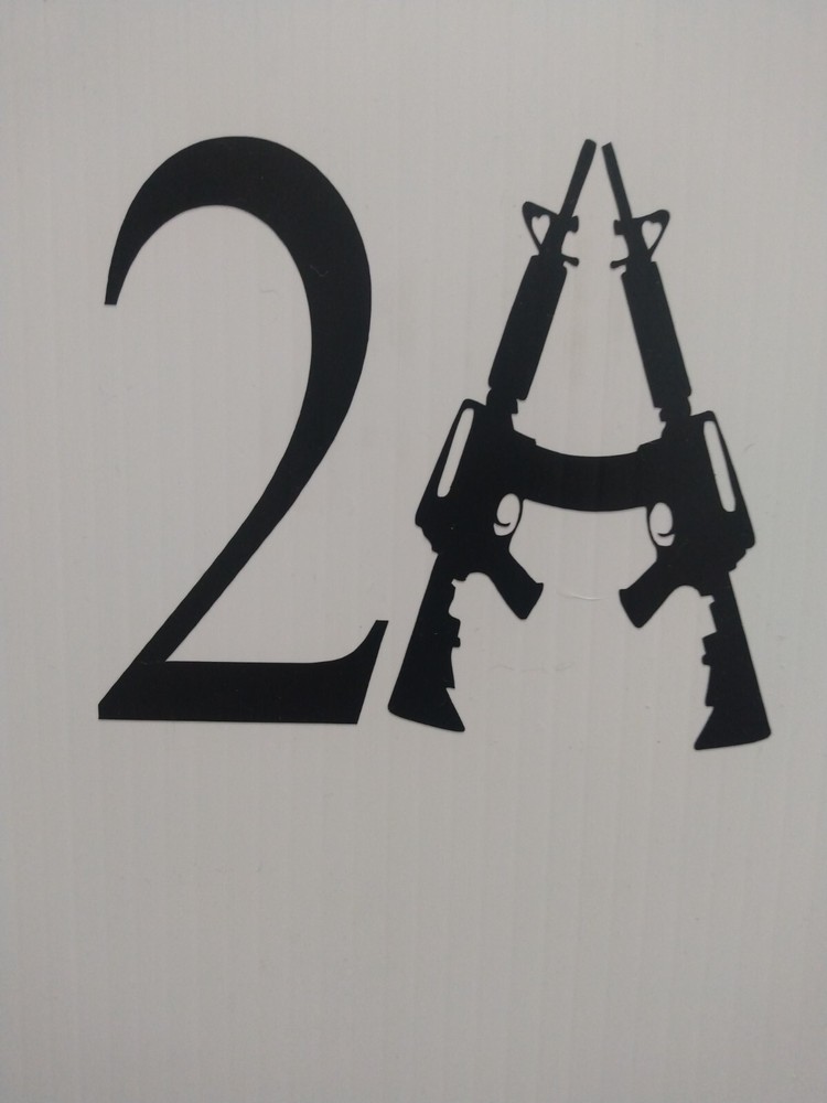 2nd Amendment vinyl decal sticker 3 3/4" x4 1/2"