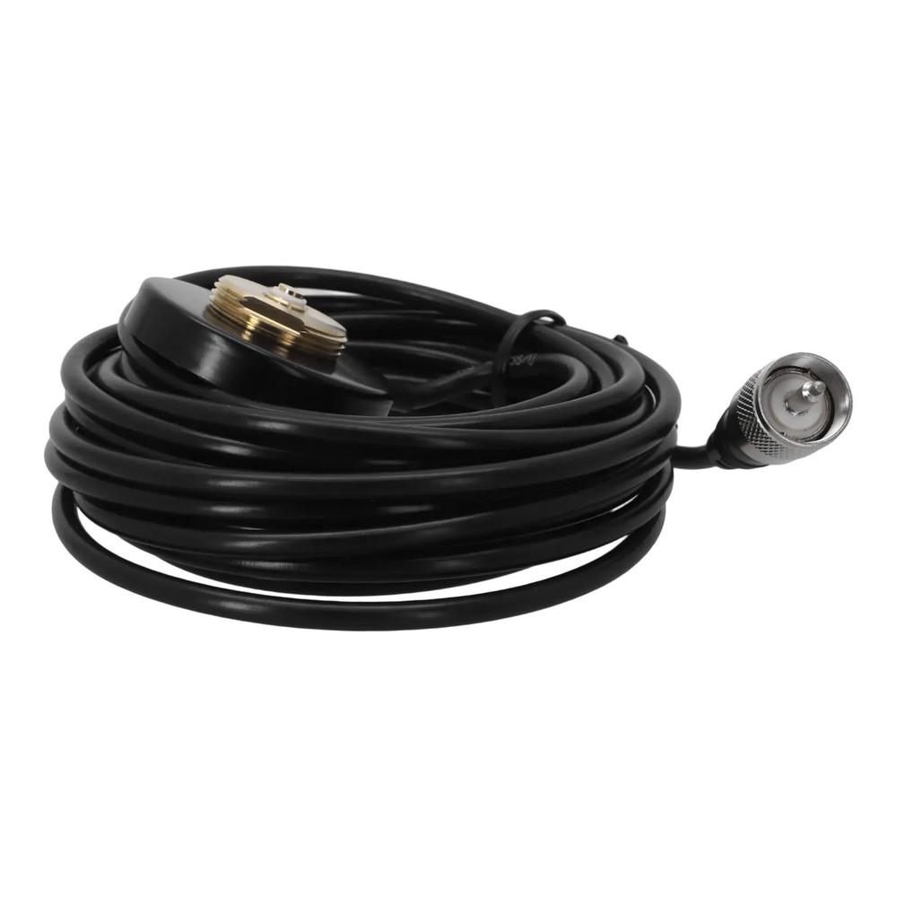 Antenna base NMO magnet mini for mobile radios coaxial cable Black