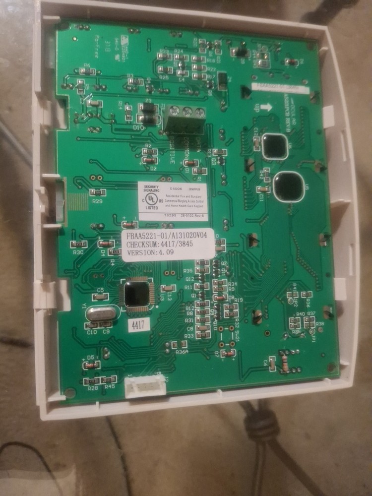 GE Caddx Fbaa5221-01 Generic Security Keypad
