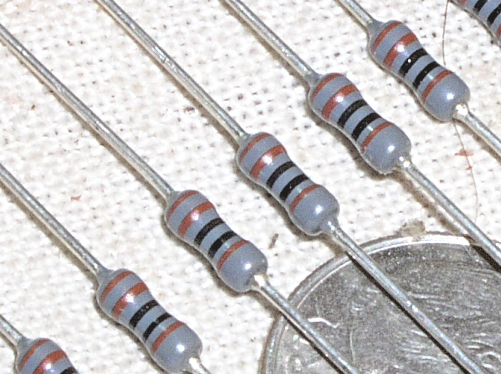 10 NEW 1K 1 K METAL FILM MF 1 KILO 1000 OHM 1/4 W .25 W WATT 1% RESISTOR FR SHIP