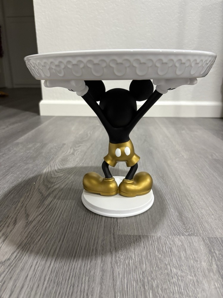 Disney Parks Mickey Mouse Gold Cake Stand