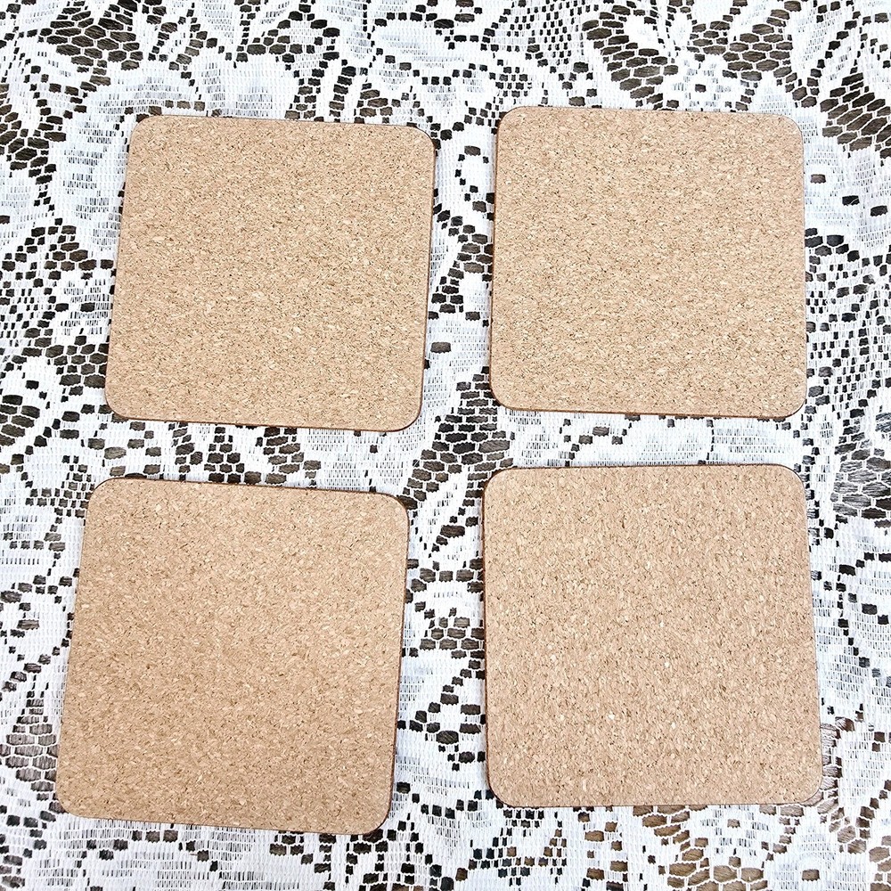 Christmas Nutcracker Coasters 4 Pack Cork Backing 10.5cm