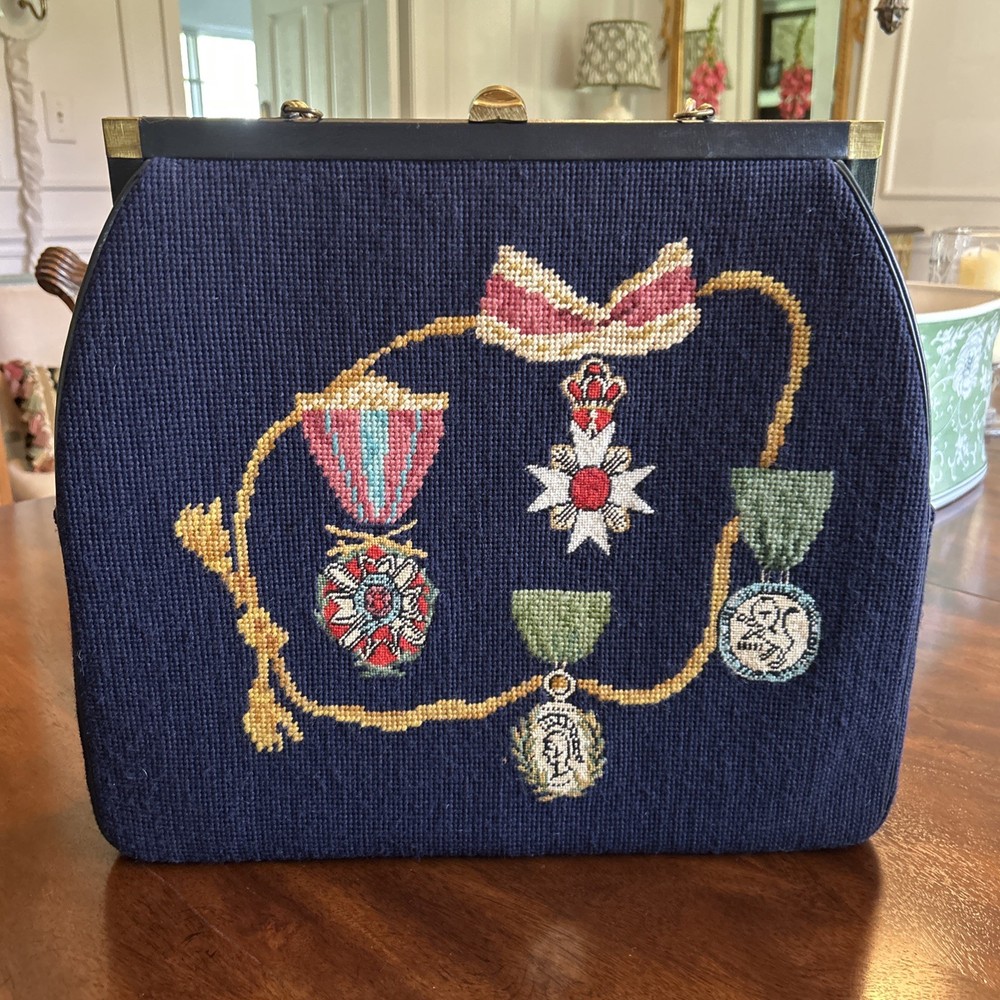 Extra Large Needlepoint Purse Exquisite