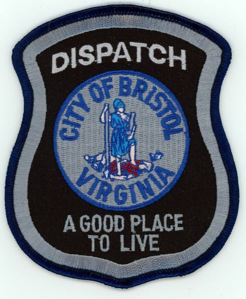 VIRGINIA VA BRISTOL POLICE DISPATCH NICE SHOULDER PATCH SHERIFF
