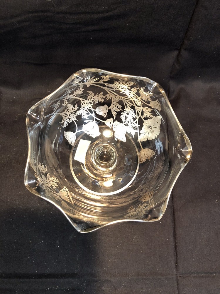 Vintage Silver City Co Footed Candy Dish