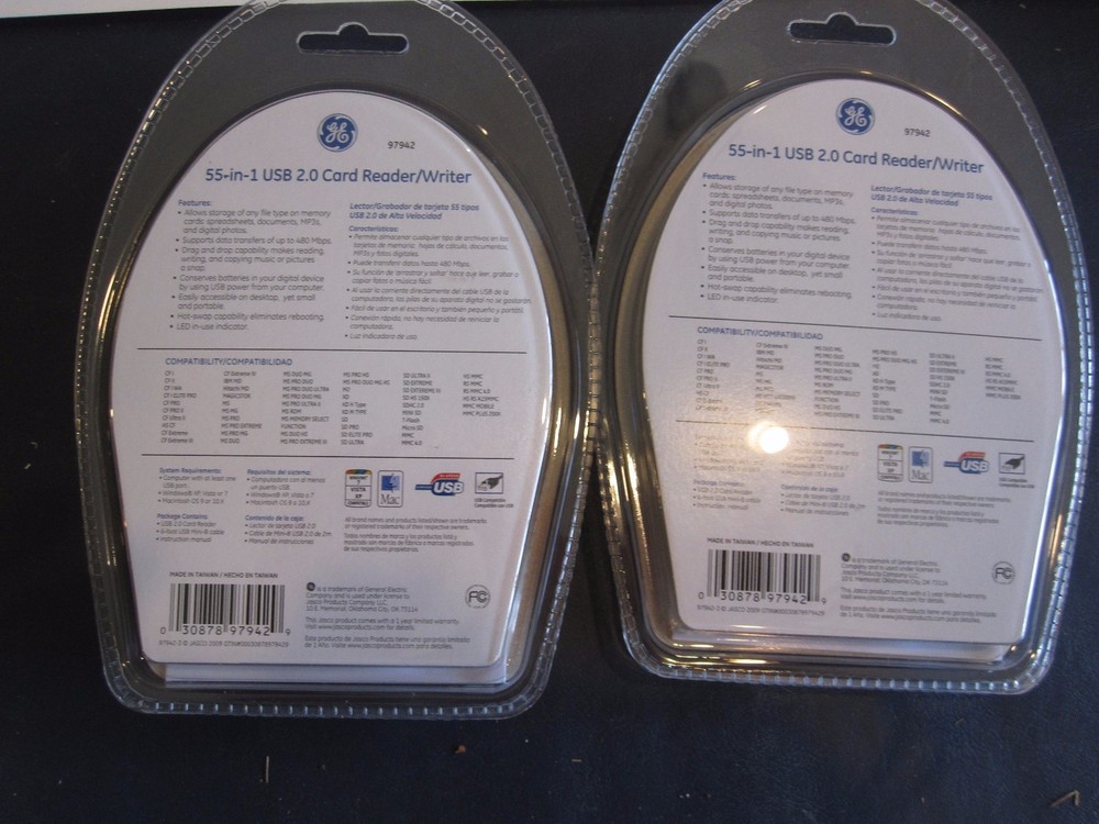 Two (2) GE5 Sim1 USB 2.0 Cardreader/writers