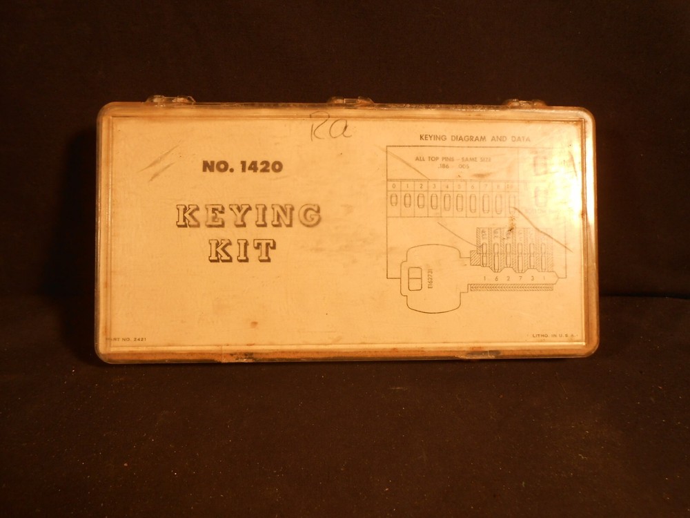 Weiser ?  No. 1420 Lock Keying Kit
