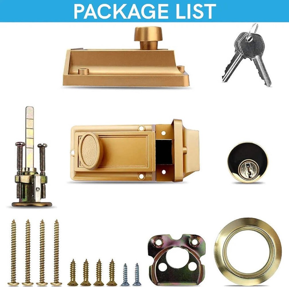 Bronze Single Cylinder Deadbolt Lock with 5-Pin Keyed Security