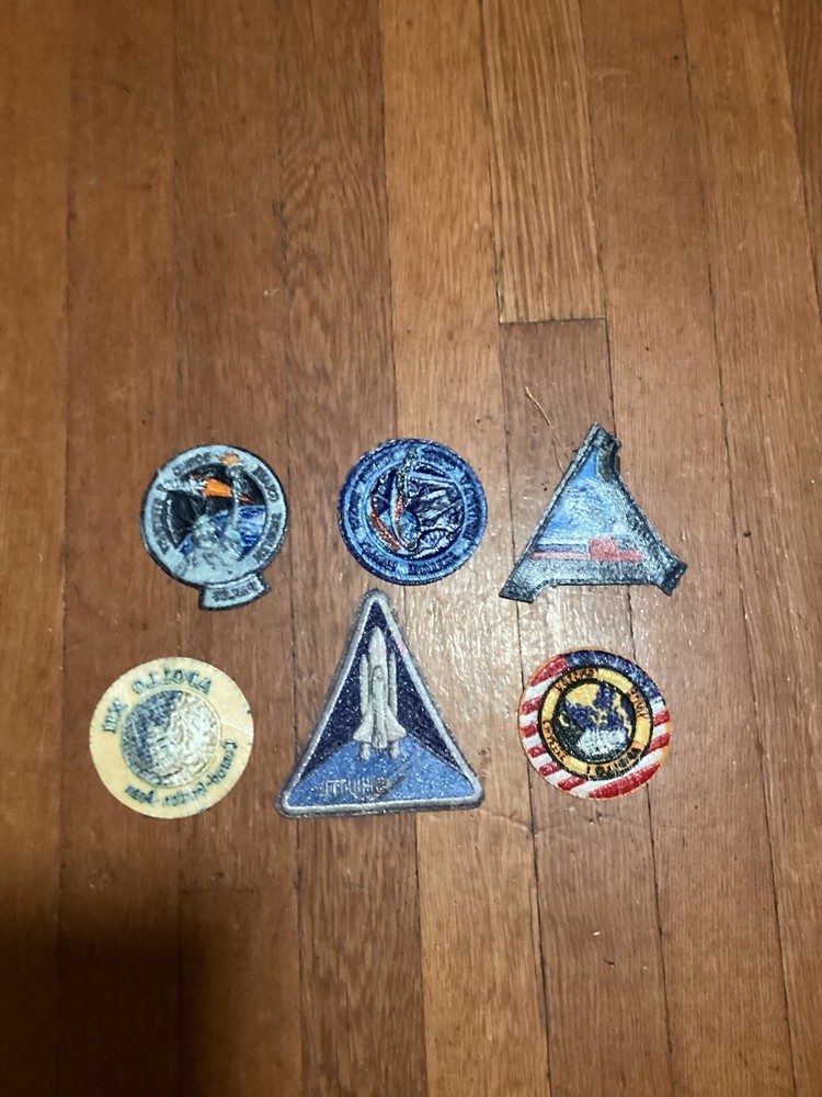 Vintage NASA Apollo Shuttle Mission Space Program Patch Lot Apollo XII Discovery