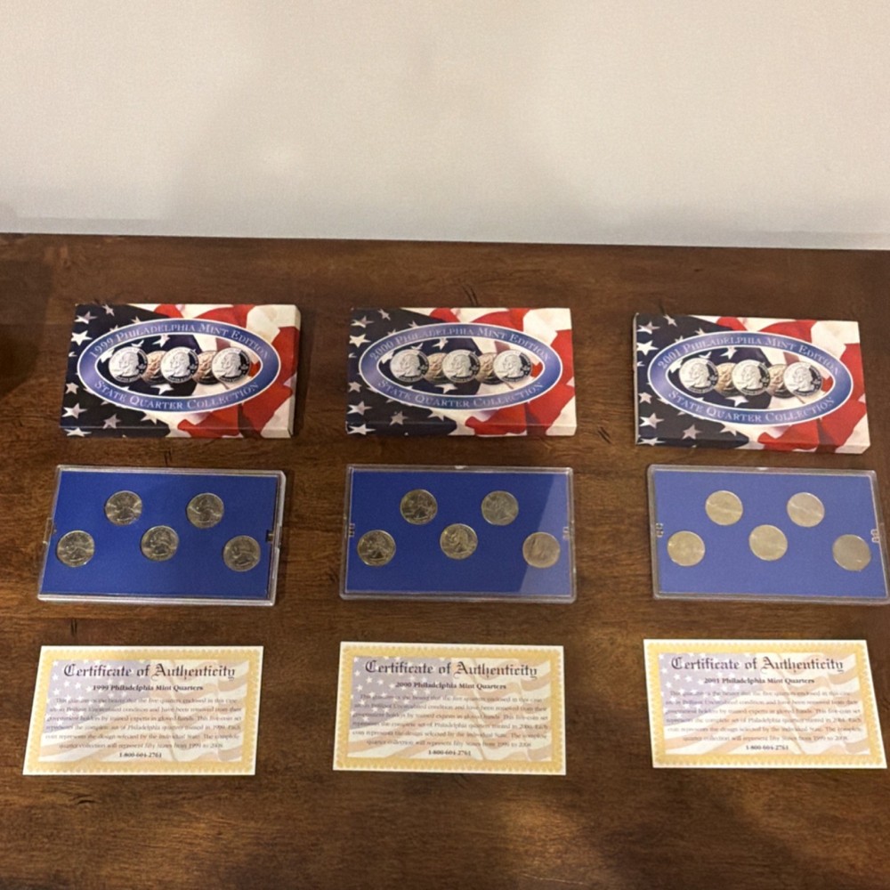 1999-2001 Philadelphia Mint State Quarters