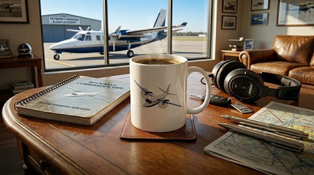 Commander 1000 Ceramic Coffee Mug- 15oz.