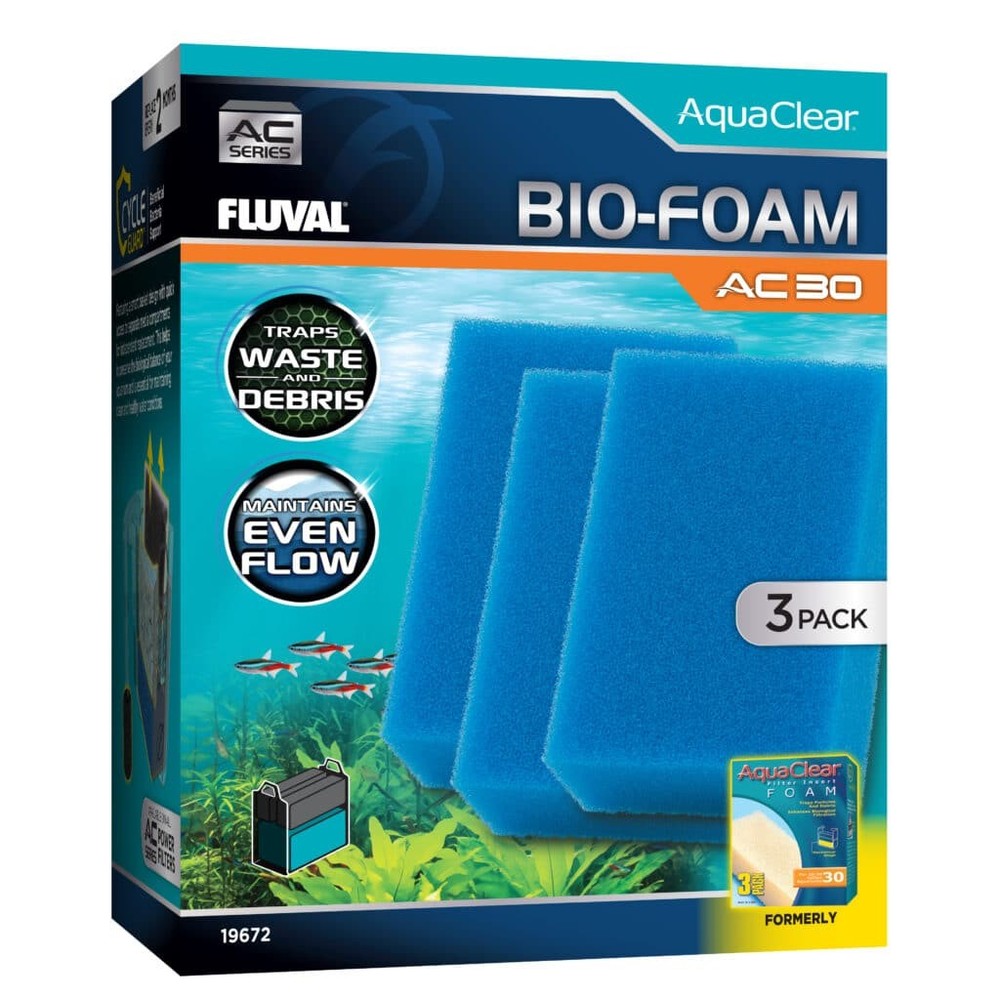 Fluval Bio-Foam for AC30 Power Filter 3 pack