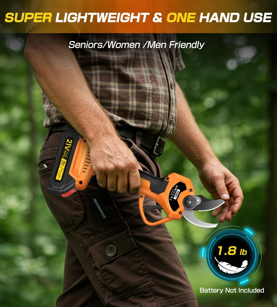 Electric Pruning Shears, Cordless Pruning Shears 1000W Brushless Power Shears 1.