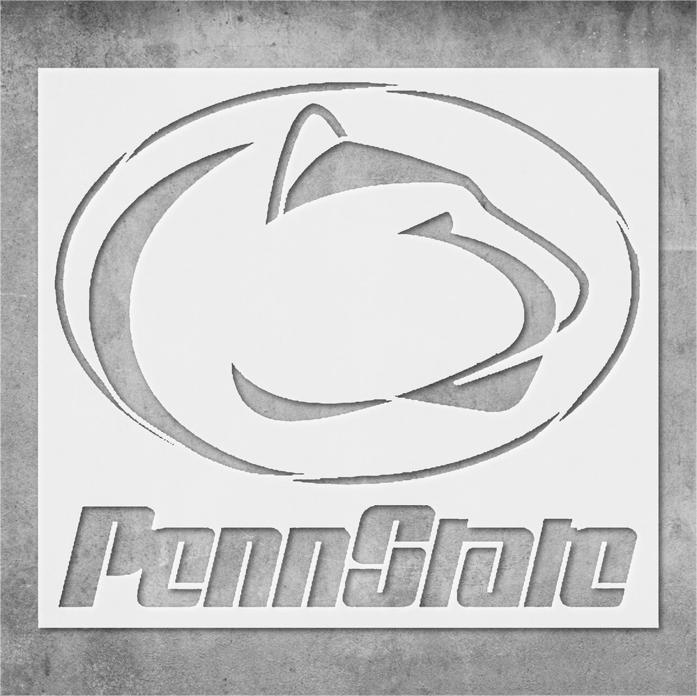 Penn State Clear Plastic Stencil Template Reusable - Wall Art