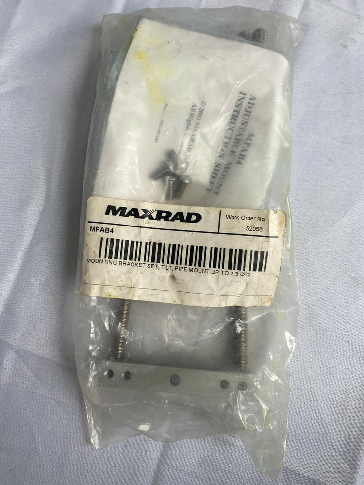 NEW Pctel Maxrad Mpab4 Adjustable Tilt Mounting Bracket Set