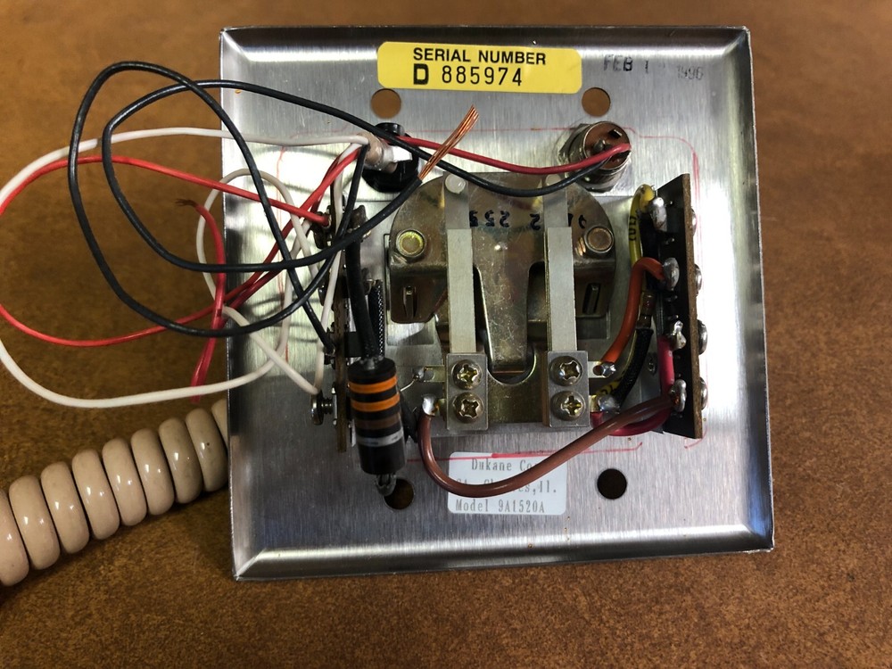 Dukane 9A1520A Hookswitch / Handset Assembly Beige