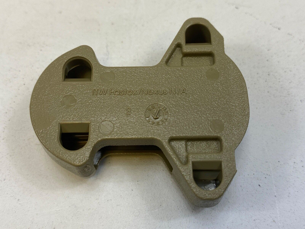 1" ITW Side Release Surface Mount Surmount Replacement Buckle TAN