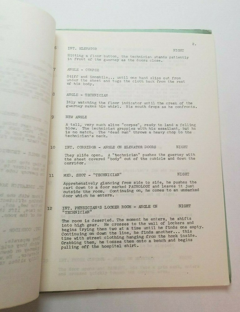 SEARCH / Judy Burns 1972 TV Show Script, "Countdown to Panic"