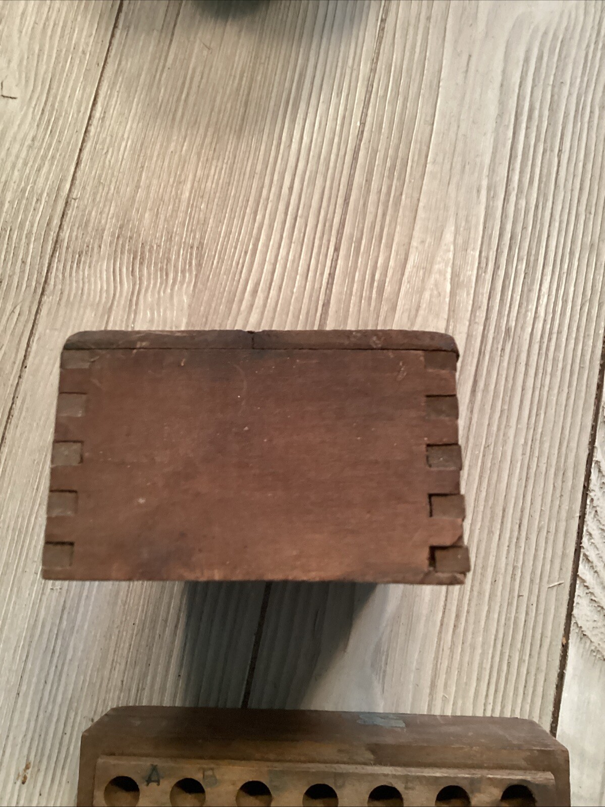 VTG Box Of Machinists Steel Letters. Set Of 28