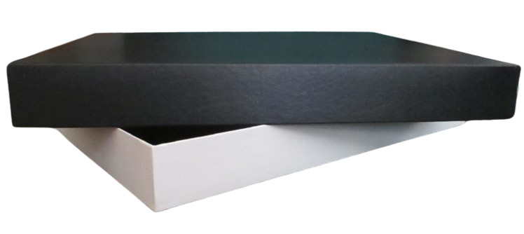 Matte Black Gift Box 15"x12"x2"h Solid Cardboard Display Packaging