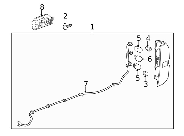 Genuine GM Socket & Wire 84233594