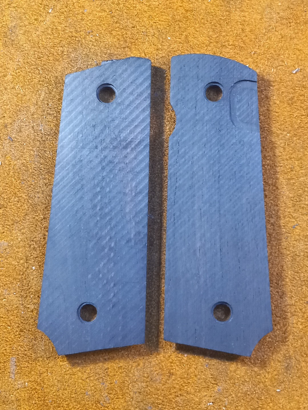 WWI WWII 1911 1911A1 Colt Grips Double Diamond Solid Walnut