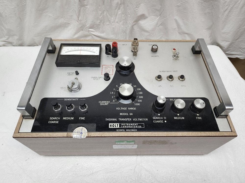 HOLT INSTRUMENT LABORATORIES THERMAL TRANSFER VOLTMETER MODEL 6A