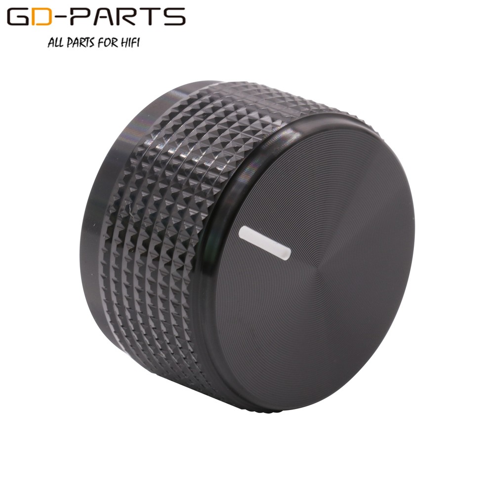 30mm Solid Aluminum Set Pointer Rotary Switch Knob For Hifi Audio Guitar AMP 2PC