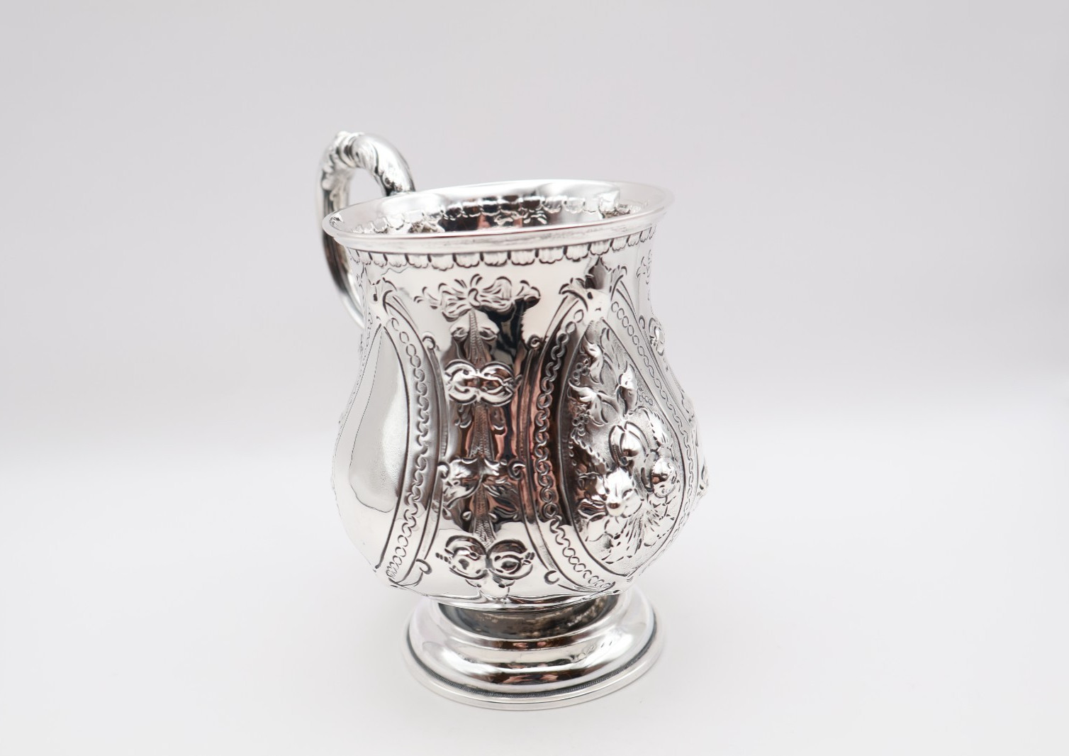 Heavy Quality Antique Victorian Solid Silver Tankard Cup Birmingham 1868