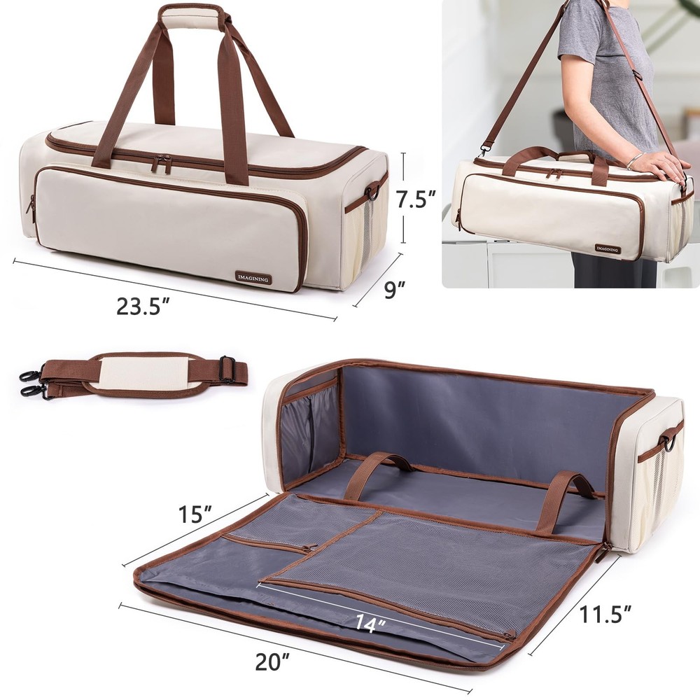 IMAGINING Carrying Case Bag for Cricut Maker 4, Maker 3, Explore 4, Explore 3...