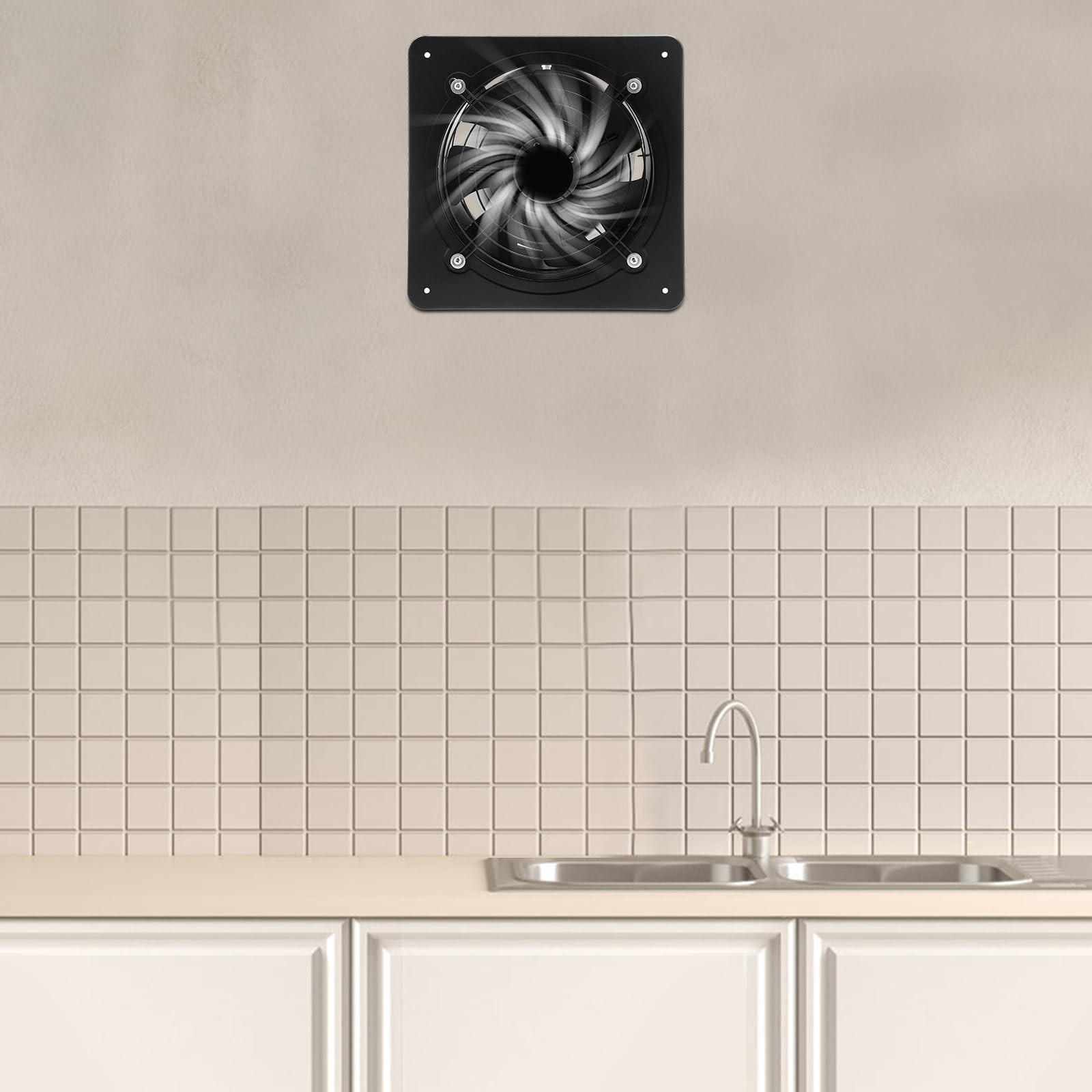 10'' Explosion Proof Exhaust Fan, 100W 741CFM Industrial Axial Flow Fan Utility