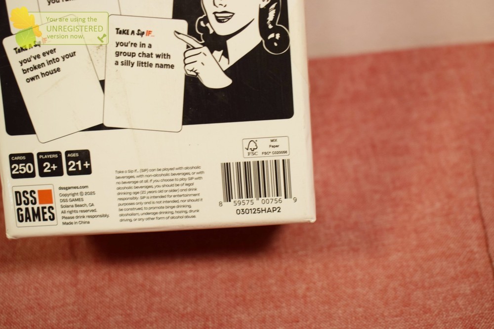 Take A Sip If... Card Game