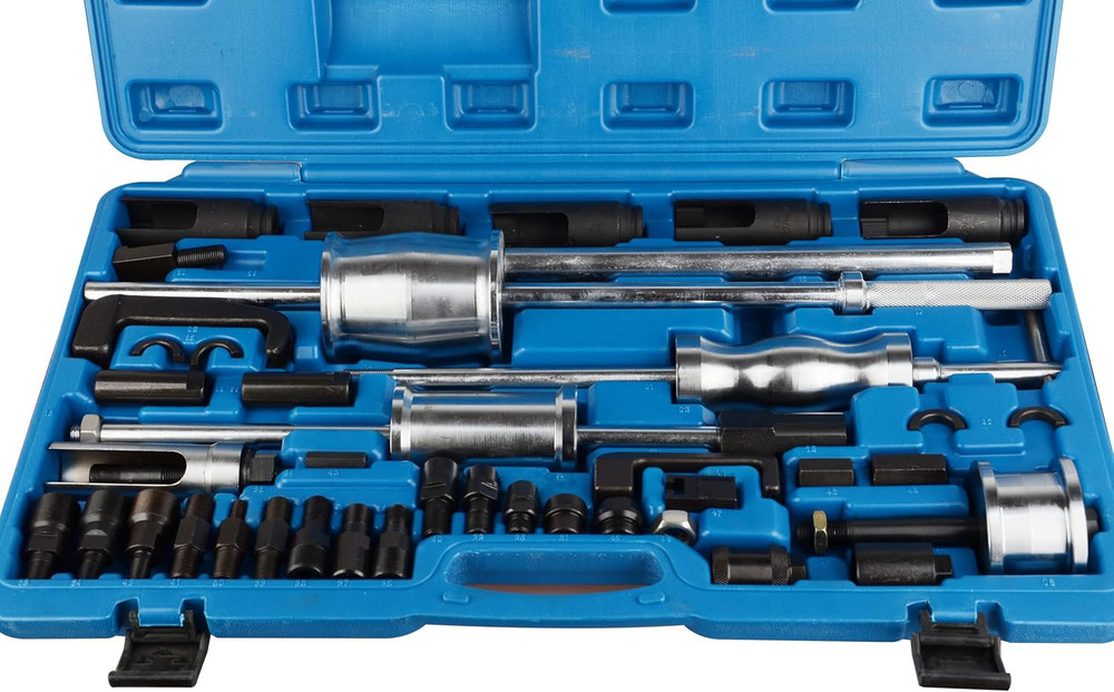 40Pcs Diesel Injector Extractor Master Tool Set Puller Removal Kit for Stubborn