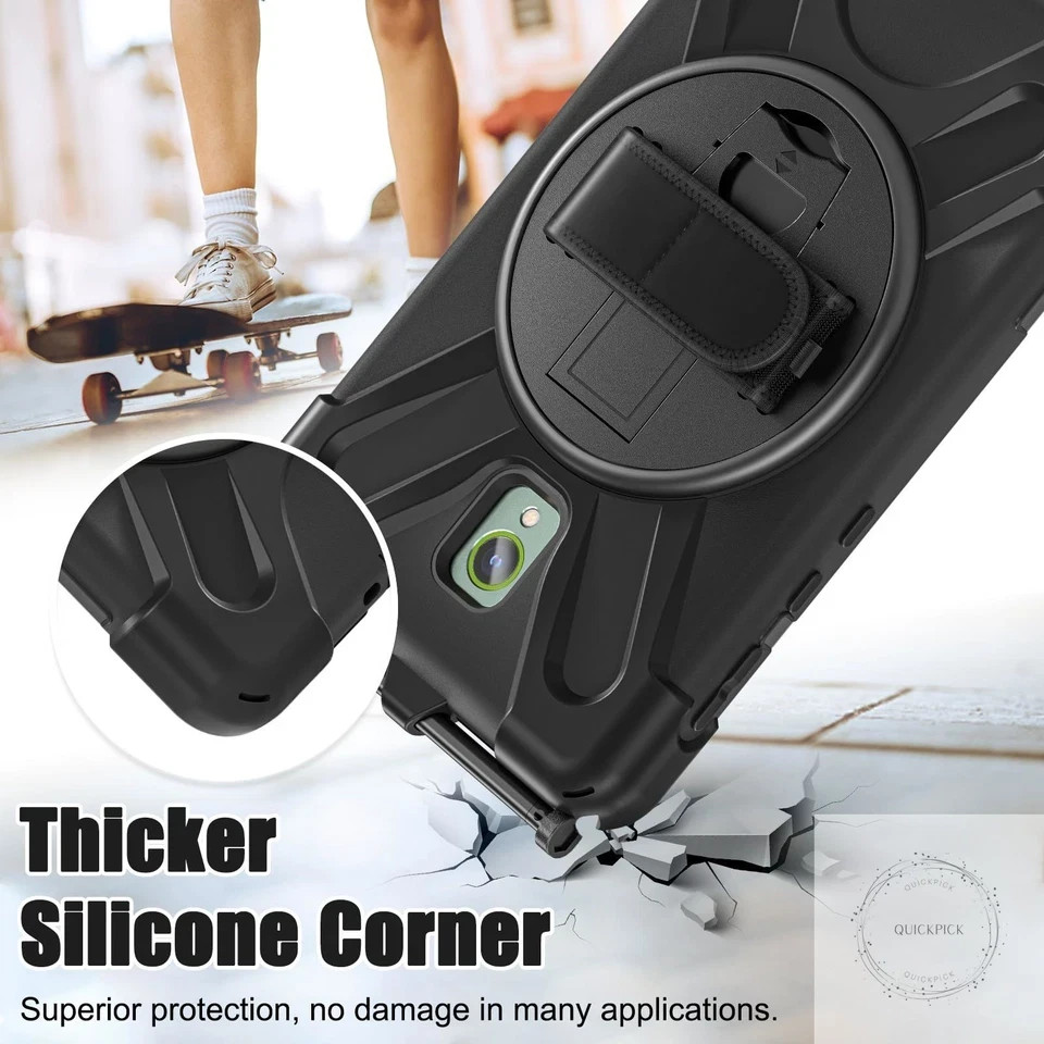 Galaxy Tab Active5/Active 3 8.0 Case, with 360 Stand, Handle Hand Strap