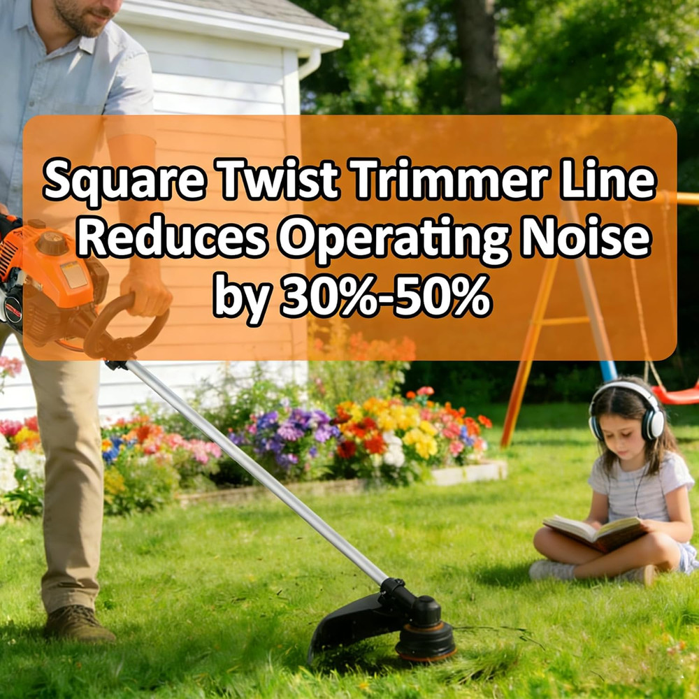 Weed Eater String, Commercial Square Twist .105" Diameter X 302' String Trimmer