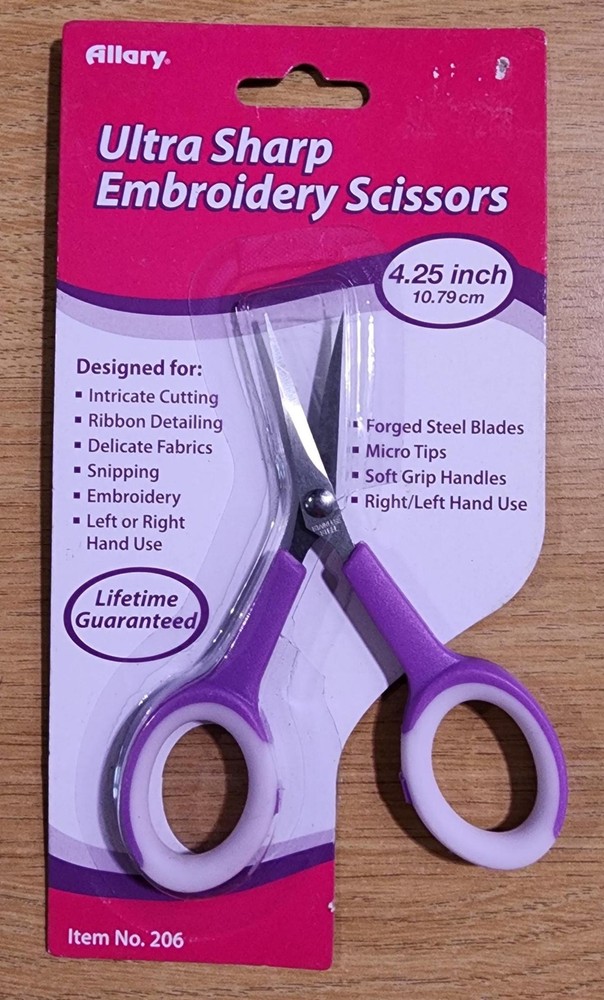Allary Ultra Sharp Embroidery Scissors 4.25" (Item No. 206)