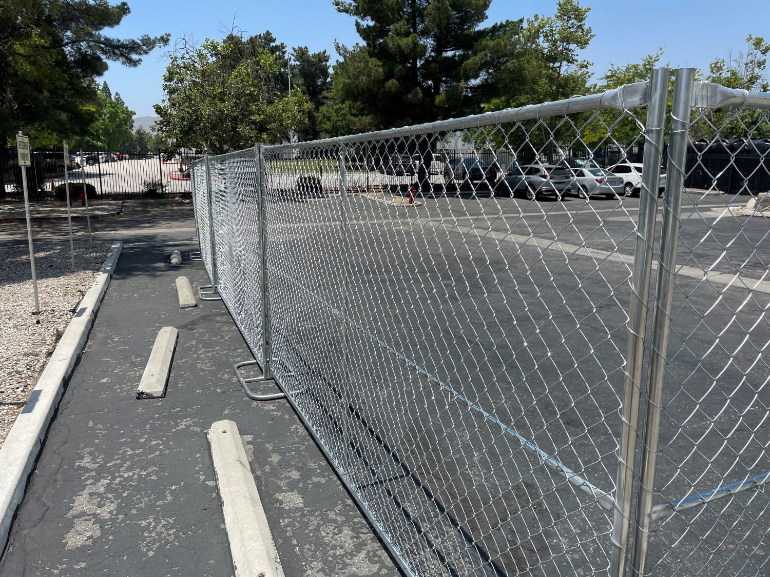 Sandbaggy Chain Link Fence Panel Base (Galvanized) - Temporary Fencing Stands