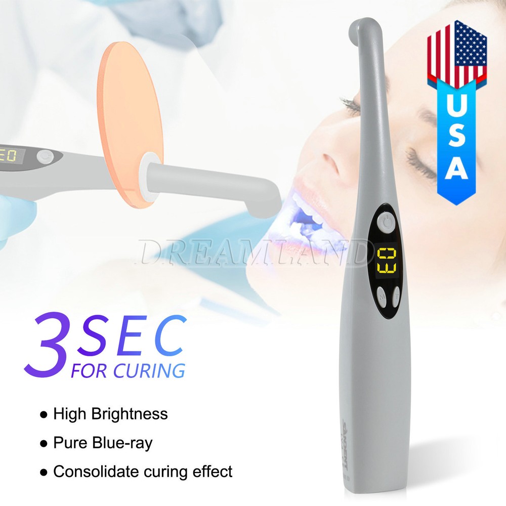 USA Dental Wireless Curing Light 1 Second LED Lamp