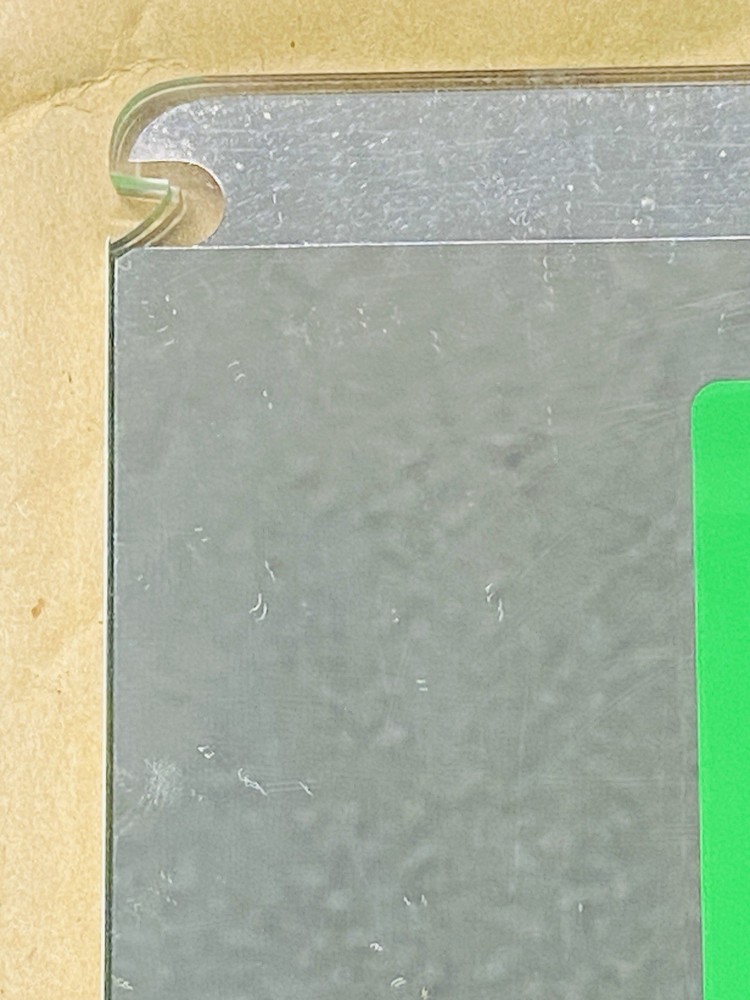 Vintage EXIT Sign Panel Green Acrylic Insert Arrow Emergency Light 6in NOS