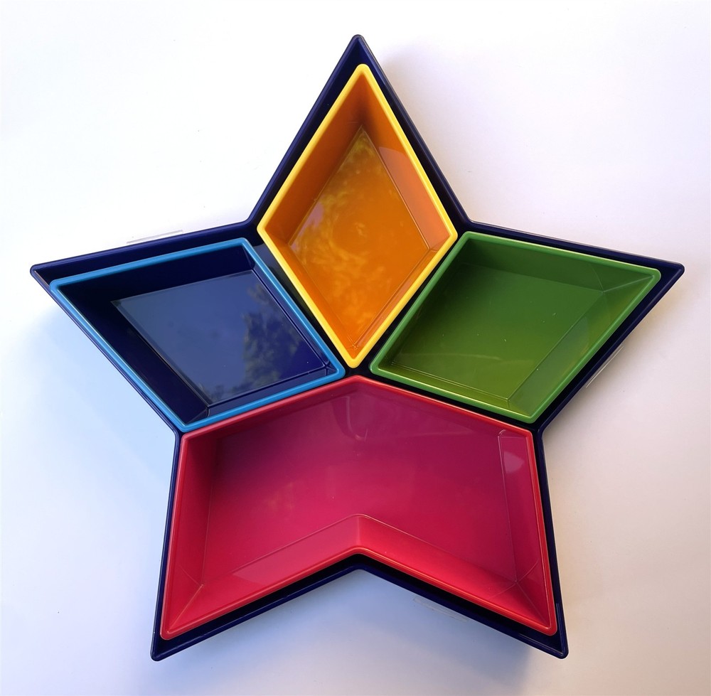 Rare Target 2013 Holiday JOY Collection 11" Mod Star 4-Section Server Tray