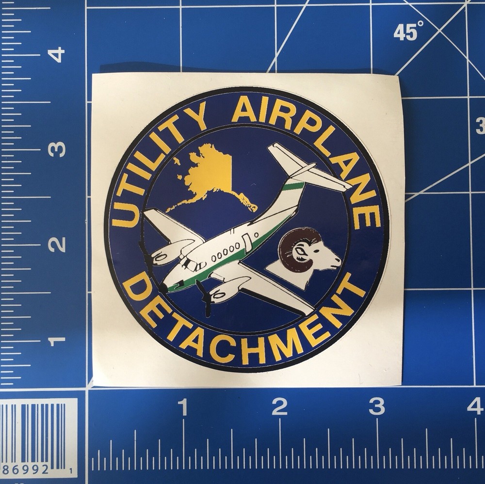 Utility Airplane Detachment Old Sticker