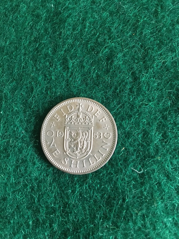 Scottish Shilling 1953 uncirculated