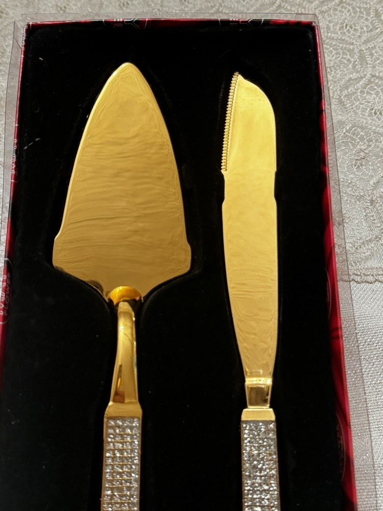 Gold Cake Serving Set