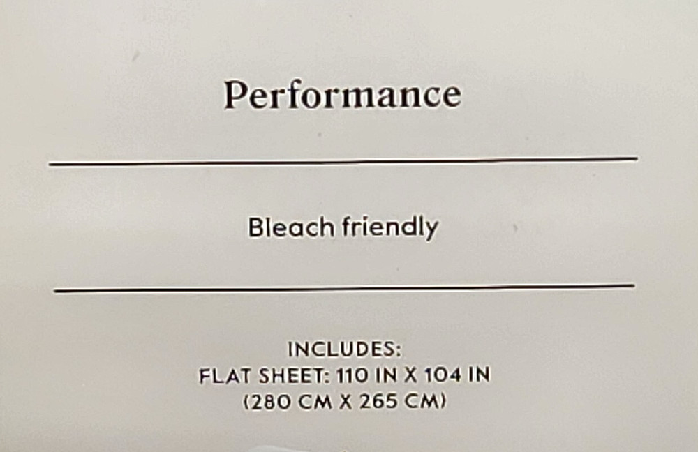 Threshold King Size 400 Thread Count Performance Flat Sheet - White