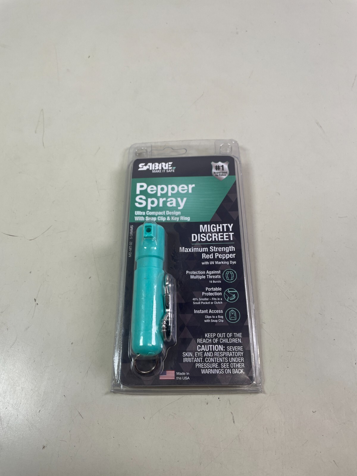 Sabre Mighty Discreet Mini Personal/Self Protection Pepper Spray MD-MT-02 03/27