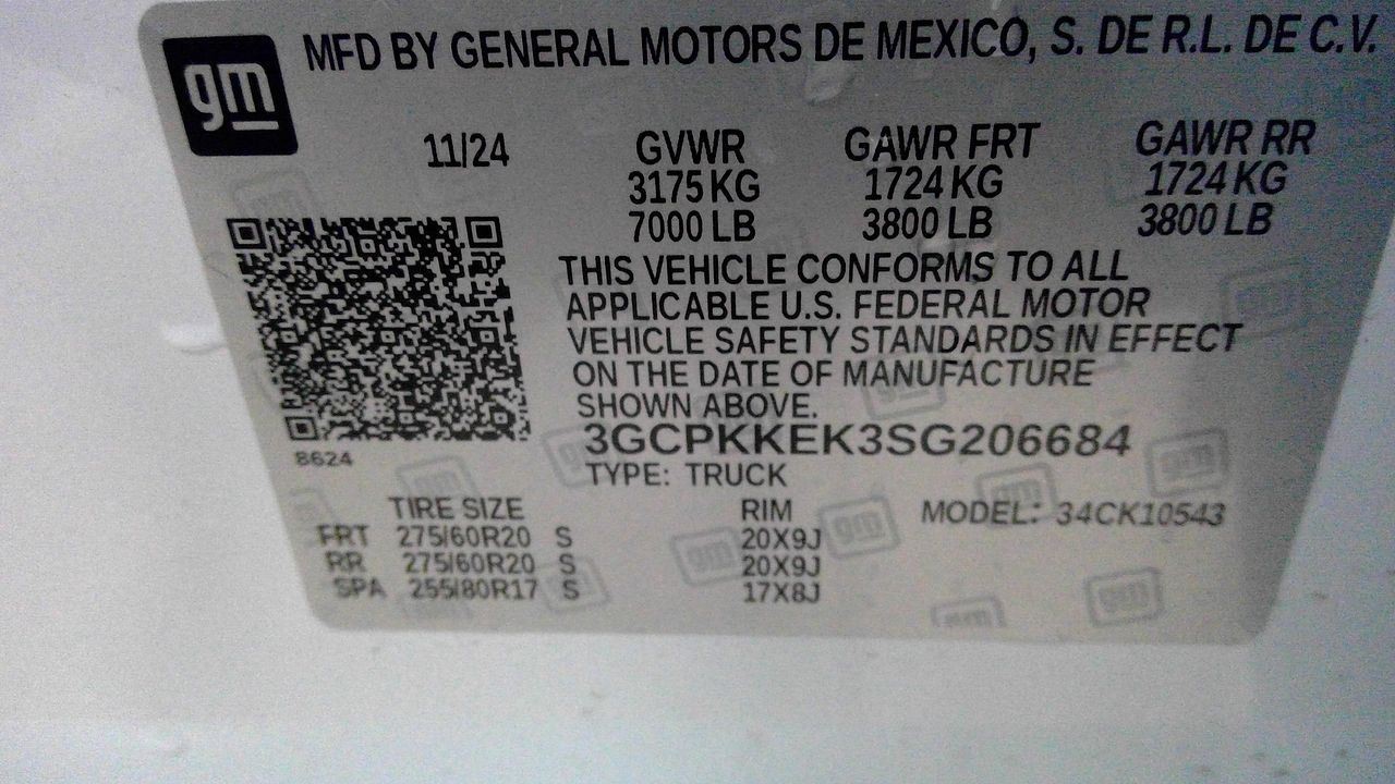 Chevrolet Silverado 1500 2025 Info-GPS-TV Screen 3143233
